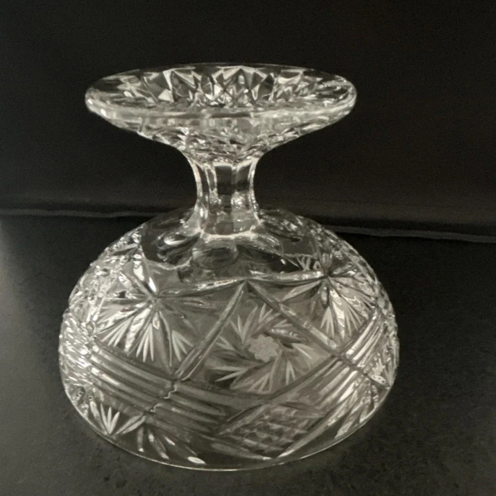 Beautiful Vintage American Brilliant Period cut glass Footed Compote